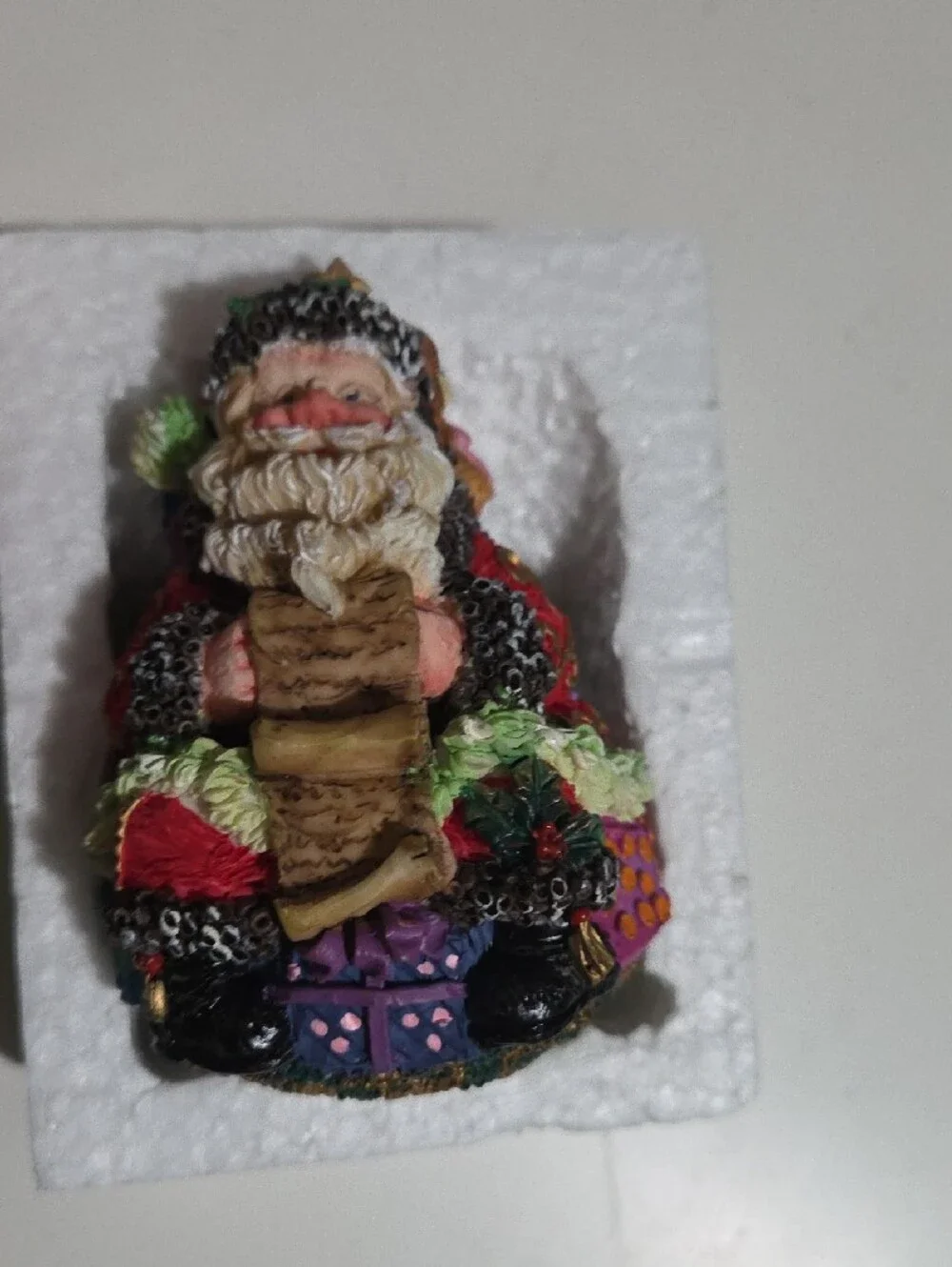 Crinkle Claus By Possible Dreams Top Spin Crinkle Figurine #659037